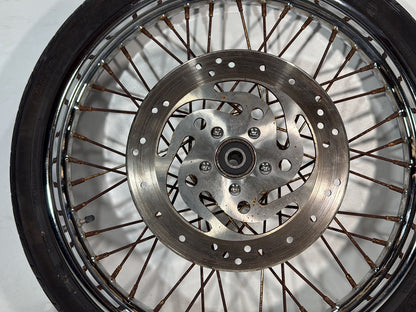 2005 Harley Dyna FXDWG Wide Glide OEM Front Wheel Rim Tire Spoked