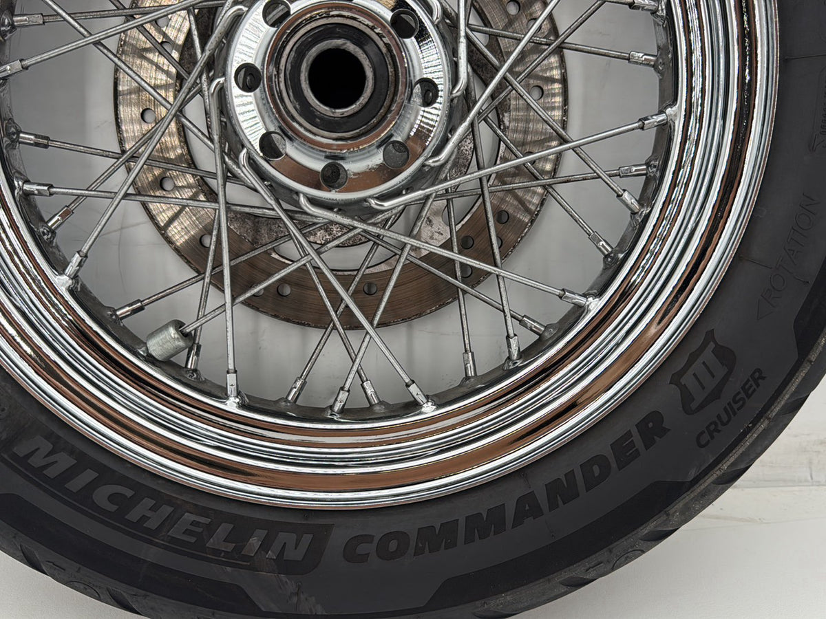 07 Harley Softail Heritage Classic OEM Rear Wheel Rim Tire Spoked 130/90B16 16"