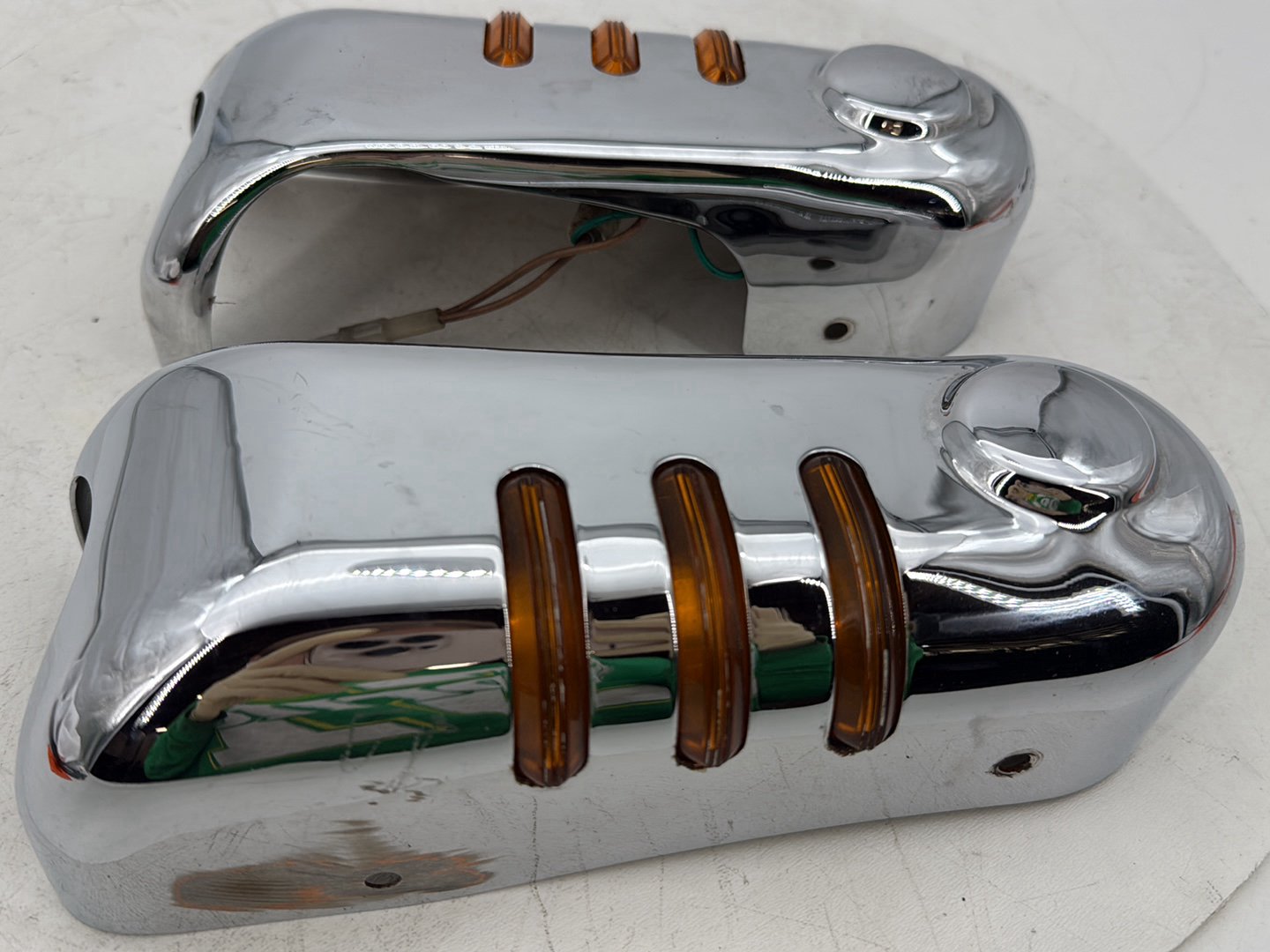 95 Harley Electra Touring Classic Front Left Right Fork Tube Slider Guard Covers