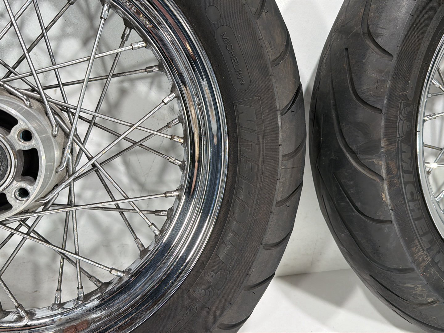 2011 Harley Heritage Softail Classic FLSTC Front Rear Wheel Rim Tire Spoked 16"