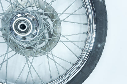 01 Harley Softail FXSTB Night Train OEM Front Wheel Rim Tire Spoked MH90-21 21"