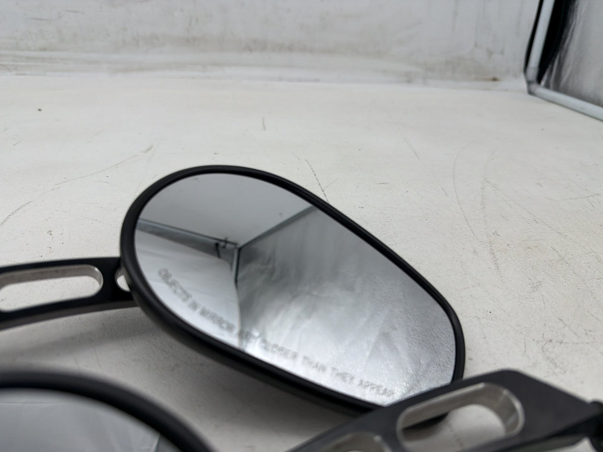 1991 Harley Electra Glide Touring Left Right Rear View Mirror Slotted Billet CNC