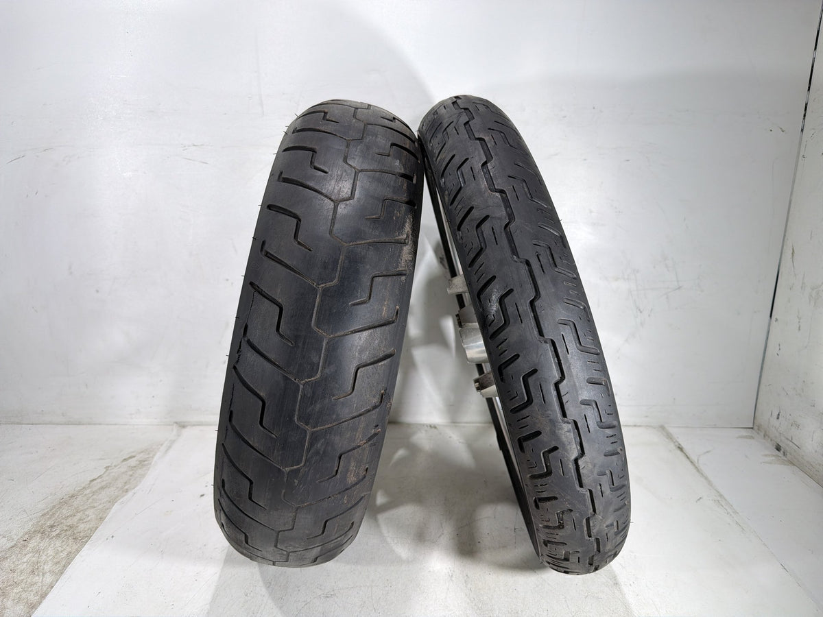 2007 Harley Dyna Super Glide FXD OEM Front & Rear Wheel Rim Tire 17" 19"