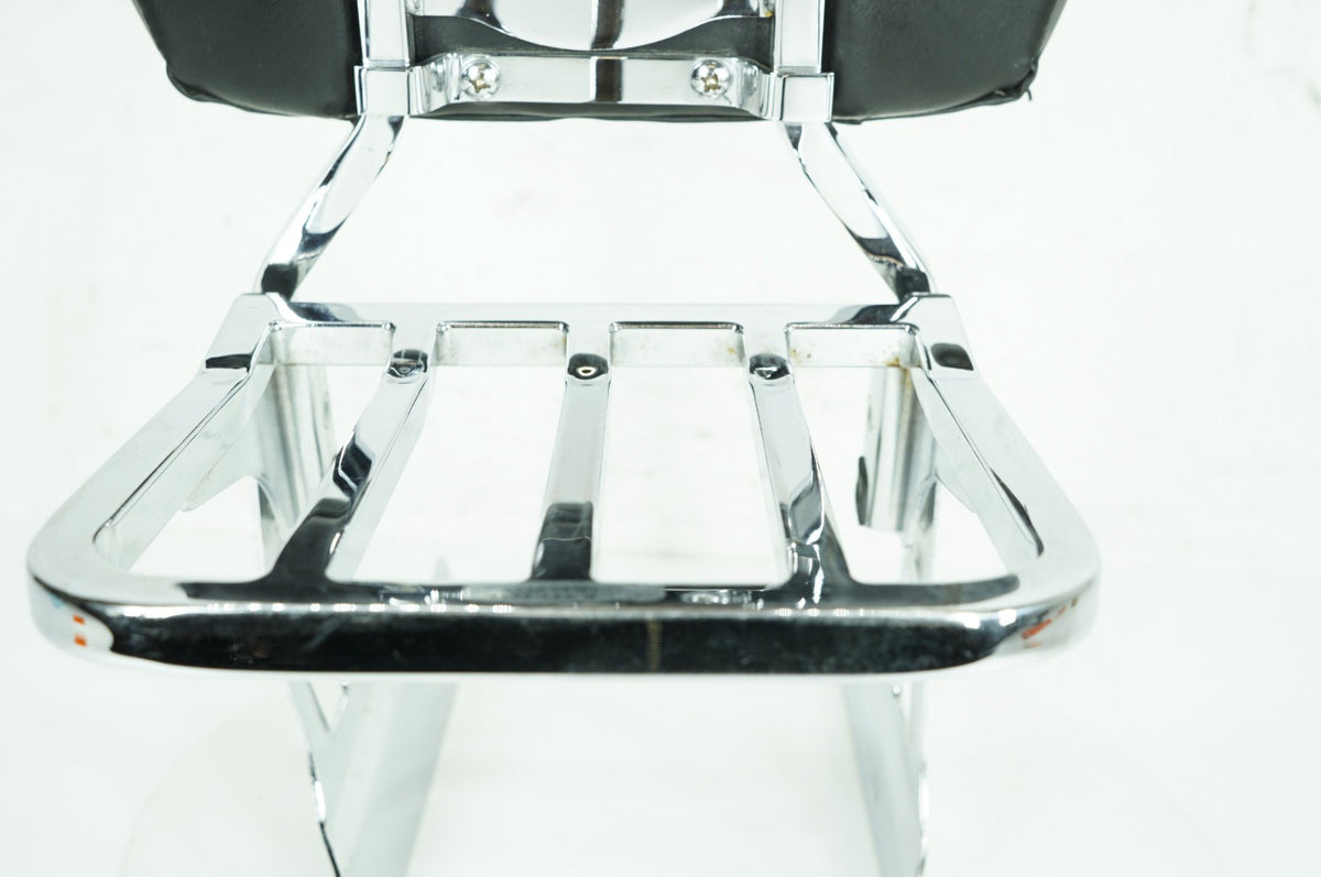 2013 Harley Dyna Super Glide Custom OEM Rear Sissy Bar w/ Backrest Cushion Pad