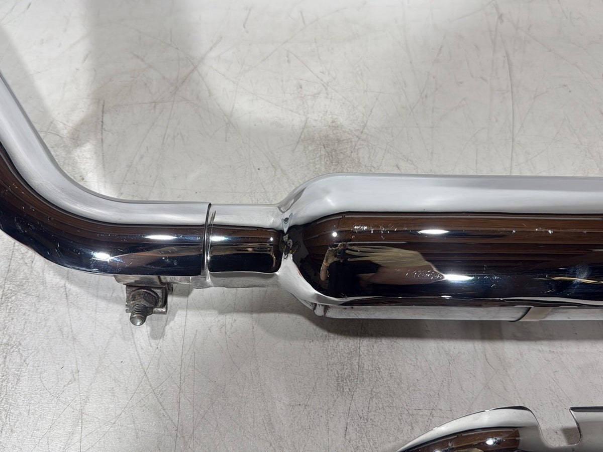 02 Harley Touring CVO Screamin Road King Exhaust 1 Pipe Muffler Silencer Slip On