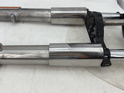 11 Harley Electra Glide OEM Front Triple Tree Set &amp; LH RH Fork Legs Sliders