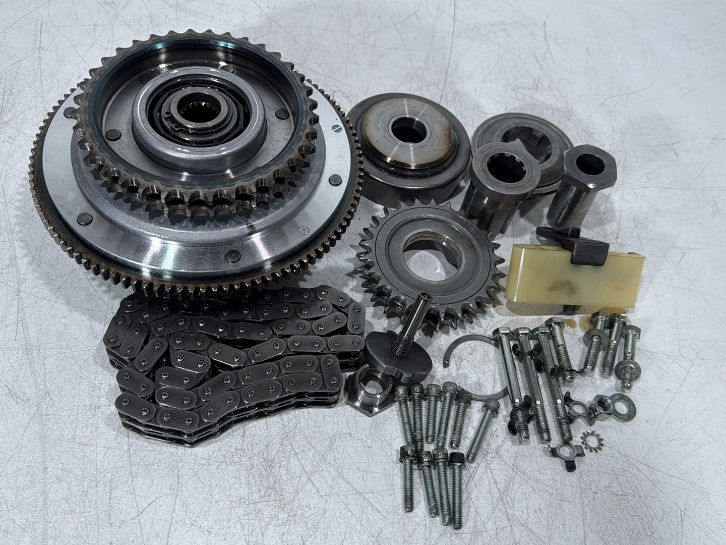 2004 Harley Touring FLHT Electra Glide OEM Clutch Basket Chain Tensioner Kit