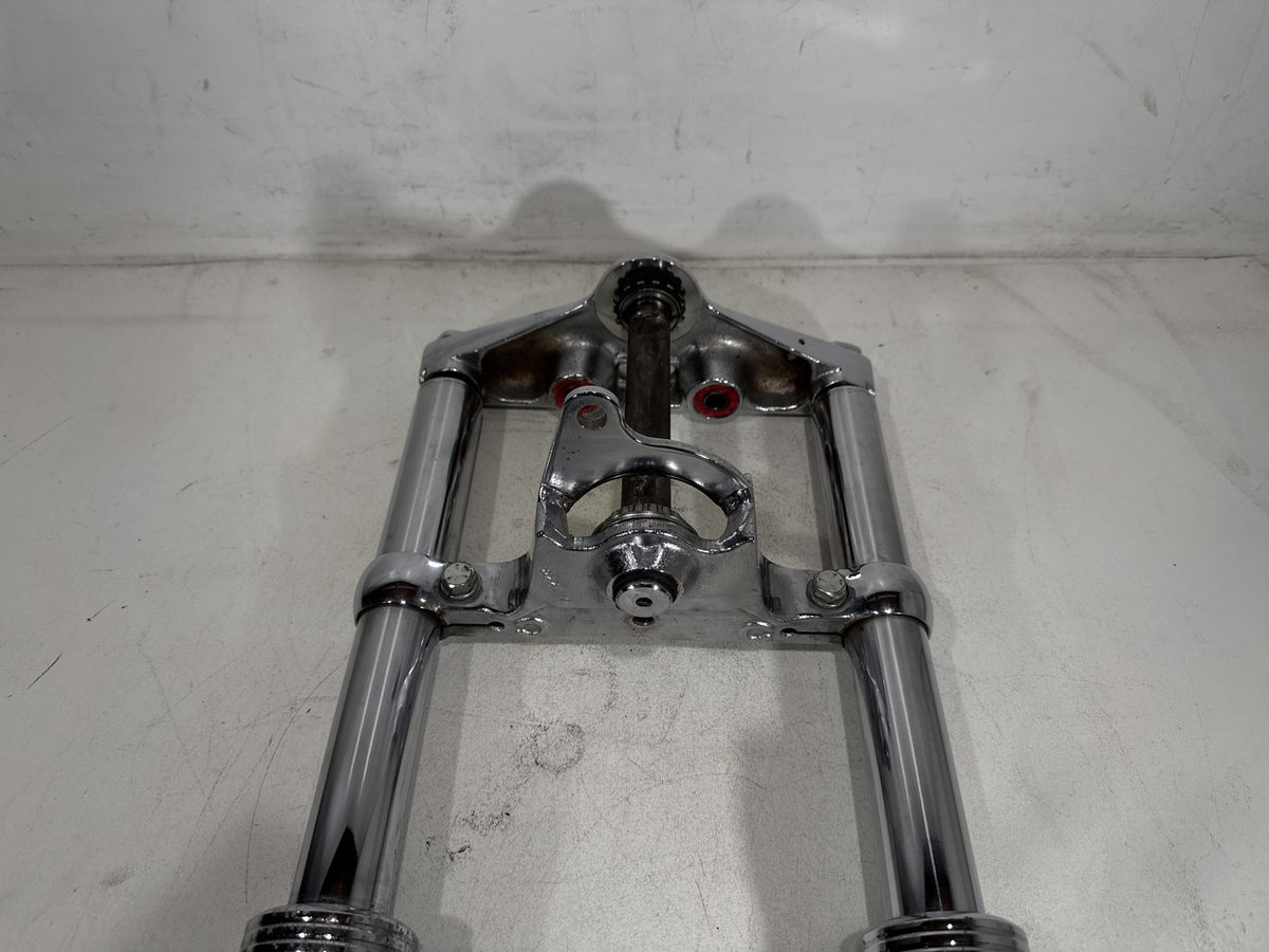 1994 Harley Softail Custom OEM Front Triple Tree Set & LH RH Fork Legs Sliders