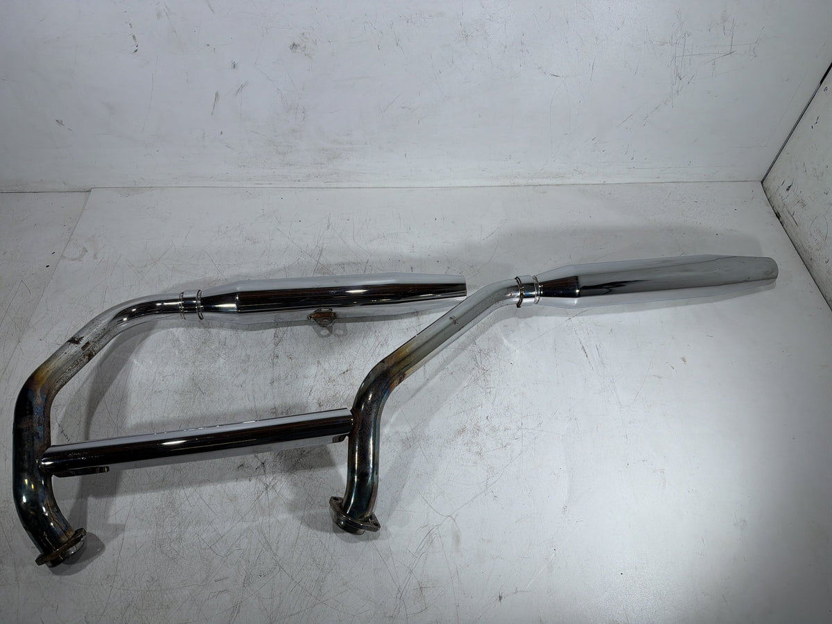 1991 Harley Sportster 883 Deluxe XLH883 OEM Exhaust Header Pipes Muffler