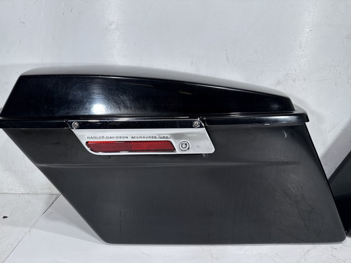 2002 Harley Electra Glide Touring FLHT OEM Left Right Saddlebags Luggage NOKey
