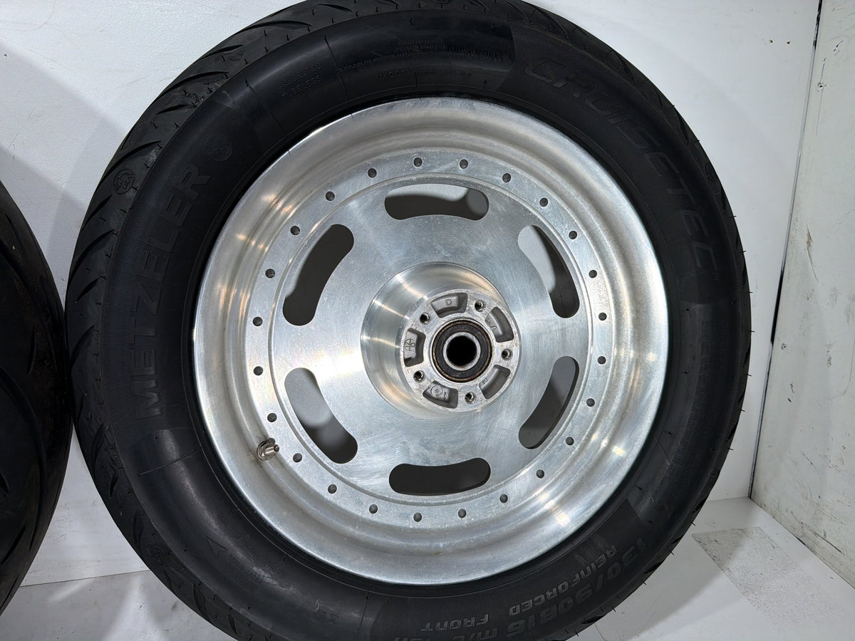 2012 Harley Dyna Fat Bob OEM Front Rear Wheel Rim Tire 130/90B16, 180/70B16 16"