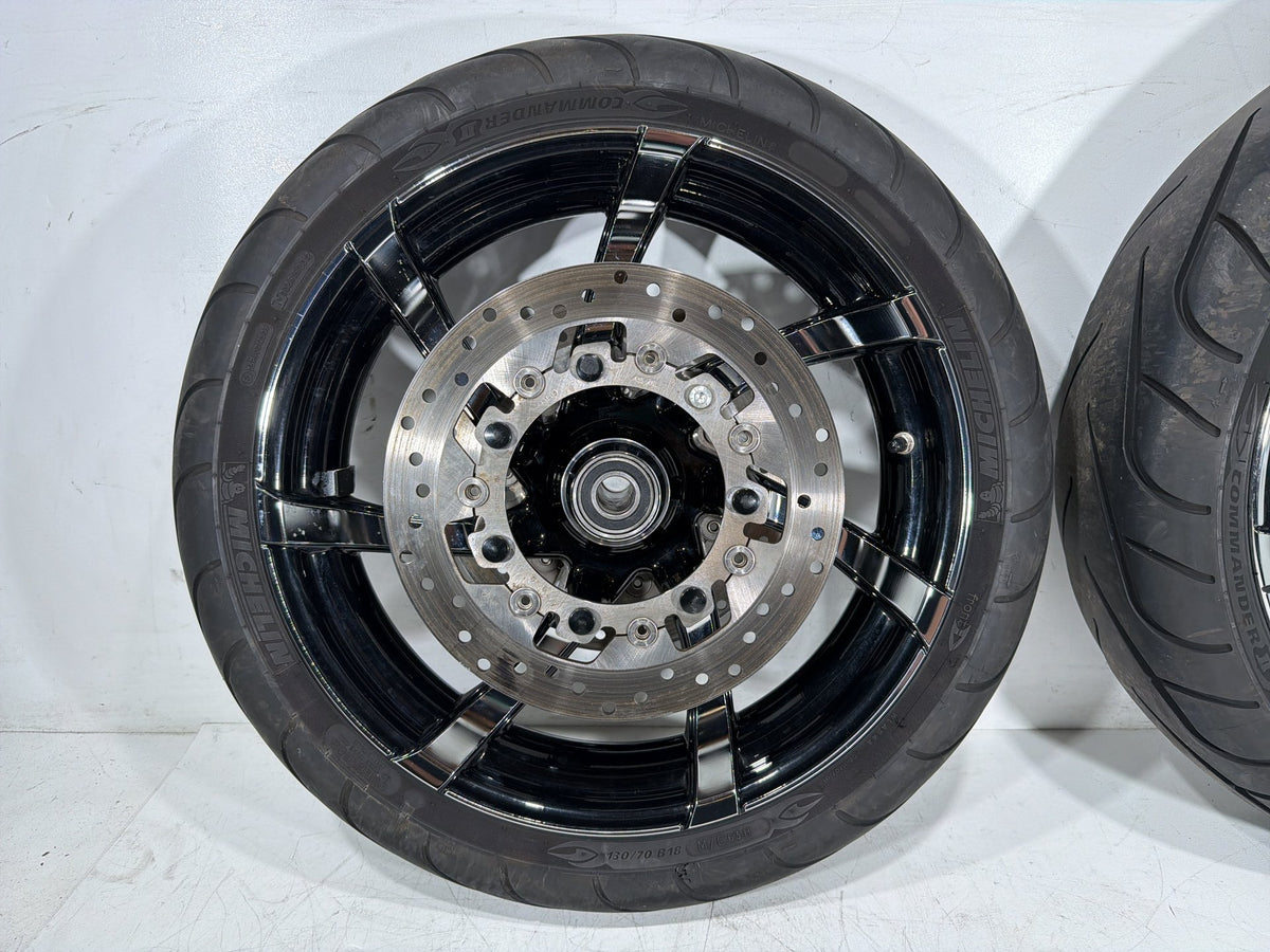 2010 Harley Street Glide Touring FLHX OEM Front & Rear Wheel Rim Tire 18" 18"