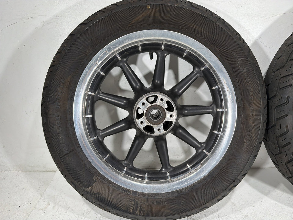 2006 Harley Electra Glide Touring Classic OEM Front & Rear Wheel Rim Tire 16"
