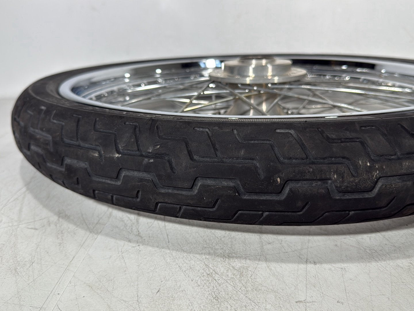 2004 - 2013 Harley-Davidson Sportster 1200 Custom Front Wheel Rim Tire Spoked 44610-05