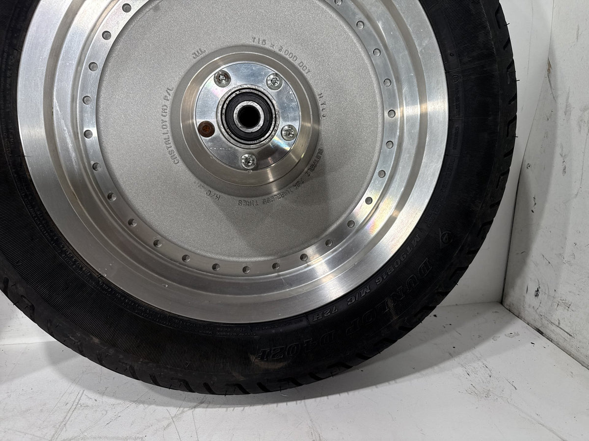 2002 Harley Heritage Softail Classic FLSTC OEM Front & Rear Wheel Rim Tire 16"
