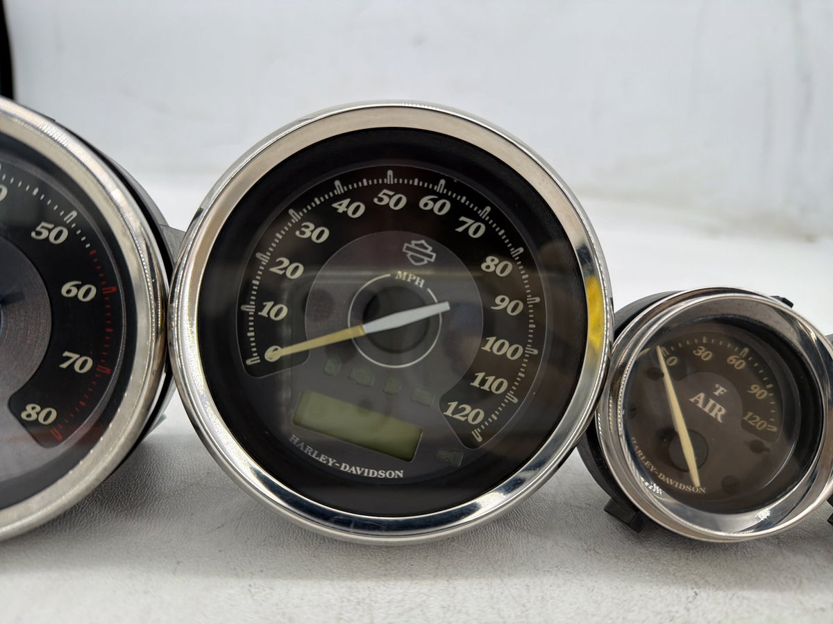 2012 Harley Electra Glide Touring OEM Air Oil Volt Fuel Tacho Speedo Gauges 77K