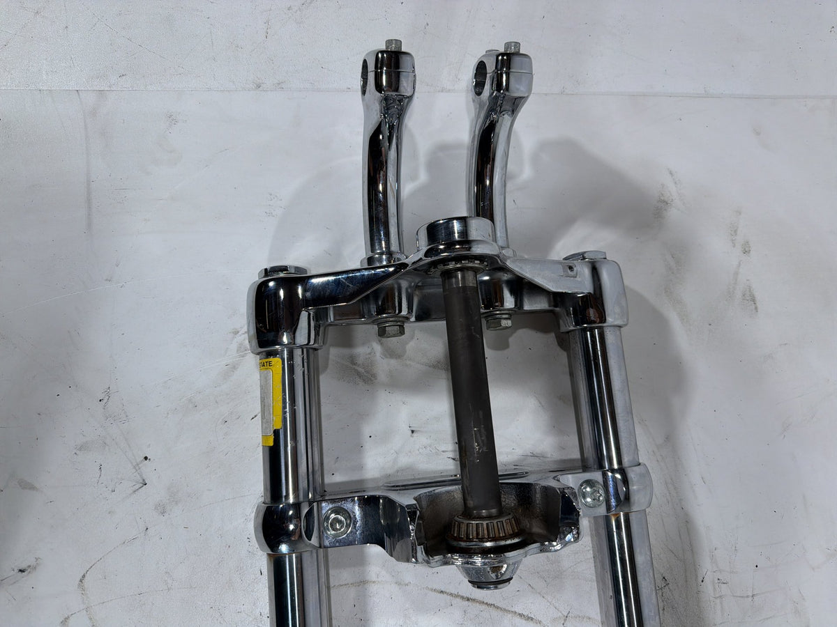 2006 Harley Softail Deuce FXSTDI Front Triple Tree Set & LH RH Fork Legs Sliders