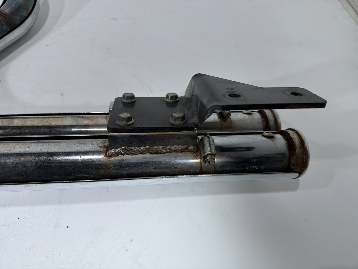 2001 Harley Softail Deuce FXSTD OEM Exhaust Header Pipes Vance & Hines