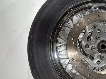2002 Harley Heritage Softail Classic FLSTC OEM Front Rear Wheel Rim Tire Spoked