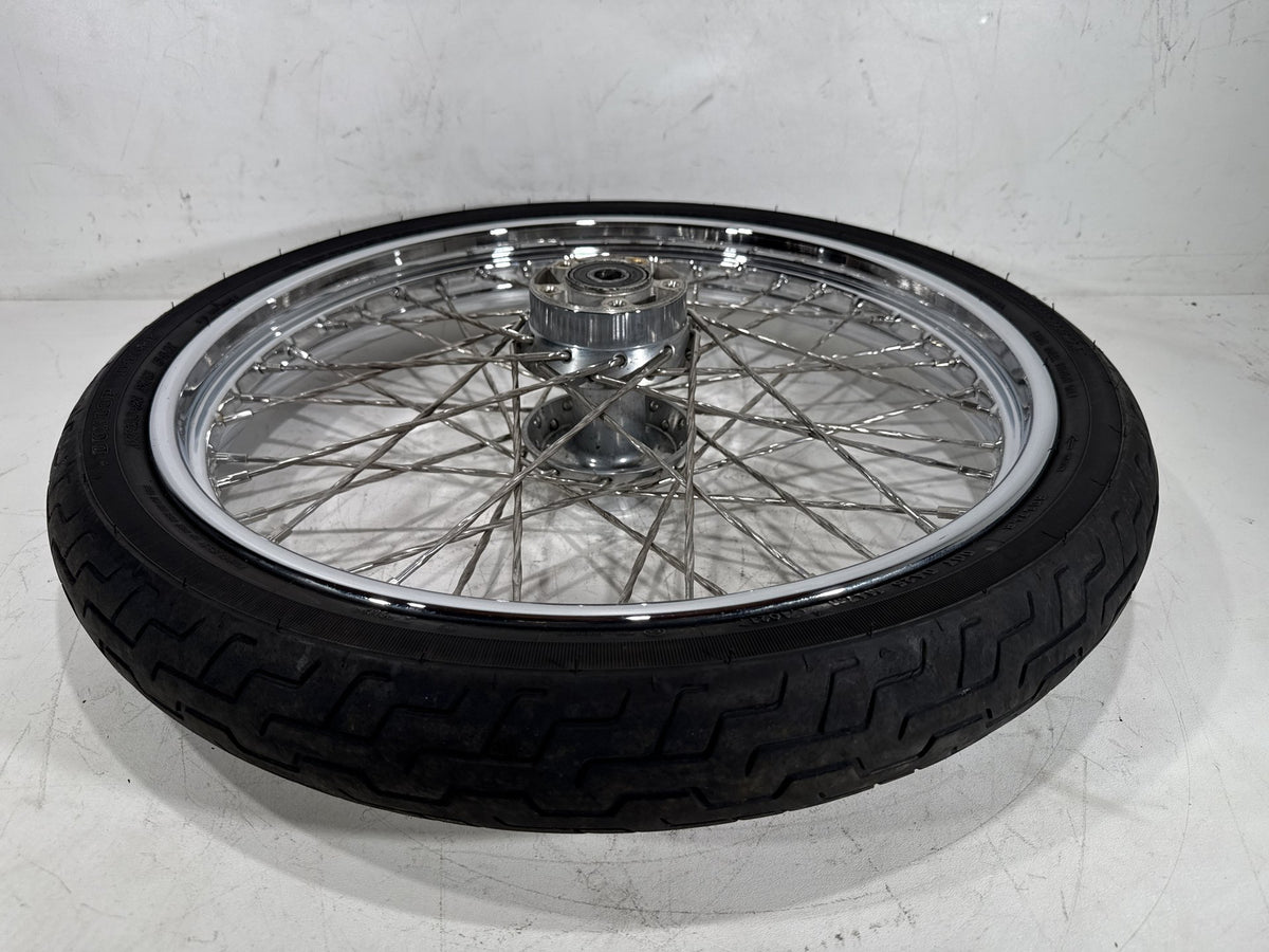 2003 Harley Softail Deuce FXSTDI OEM Front Wheel Rim Tire Spoked 90/80-21 21"