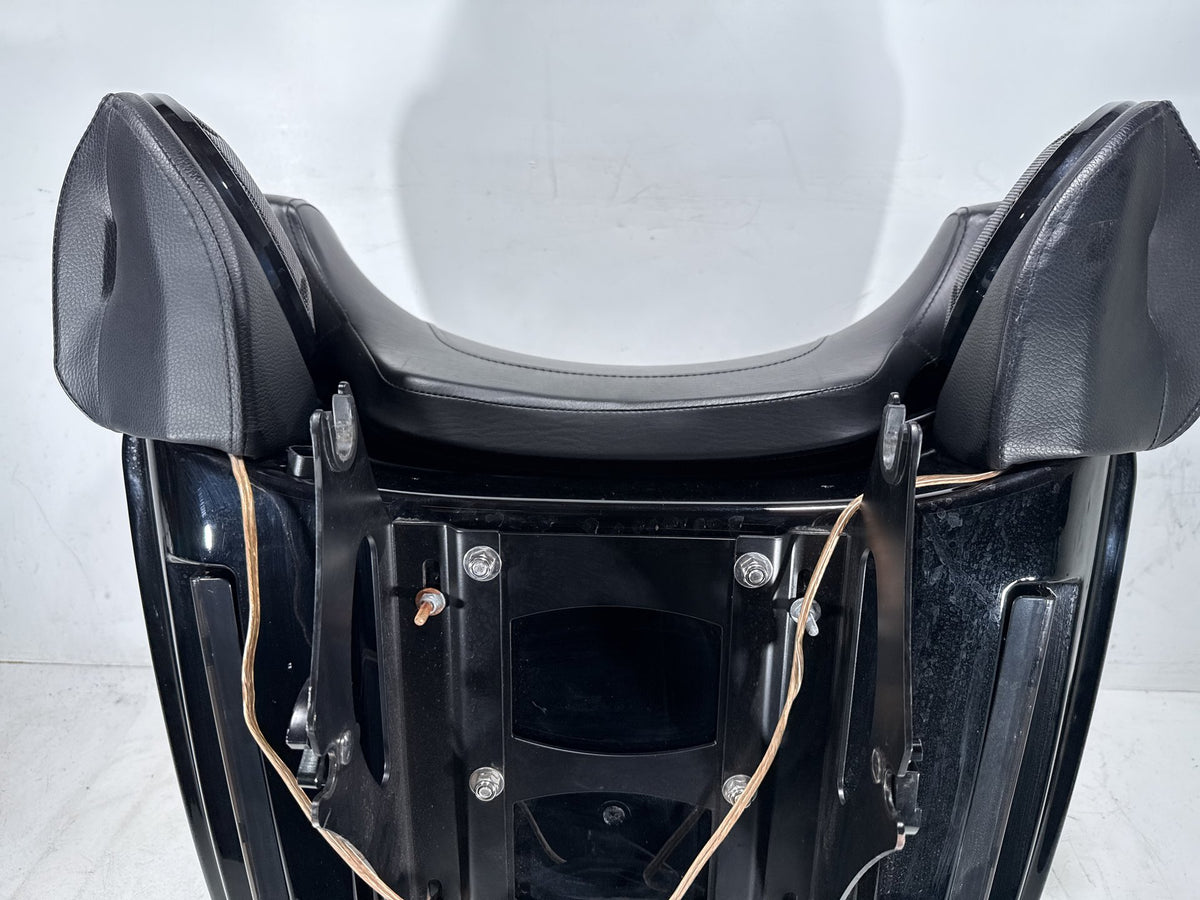 2014 Harley Touring FLHTK Electra Glide OEM Pass Backrest Tour Pak Luggage NOKey