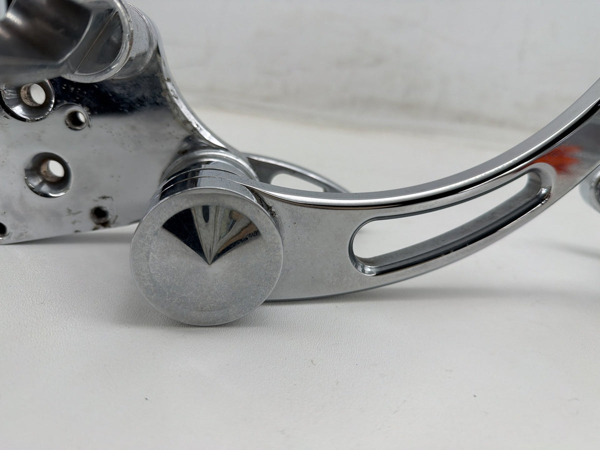 1994 Harley Softail Custom Left Right Foot Brake Control Pegs Kuryakyn Slotted
