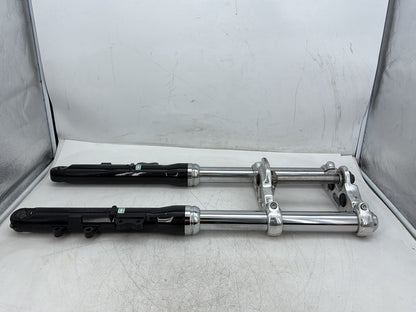 2010 Harley Dyna Fat Bob FXDF OEM Front Triple Tree Set & LH RH Fork Legs Sliders