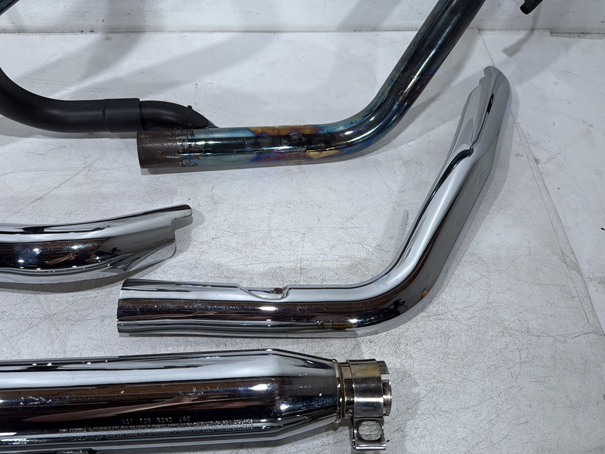 2006 Harley Dyna Super Glide FXDI OEM Exhaust Header Pipes Muffler