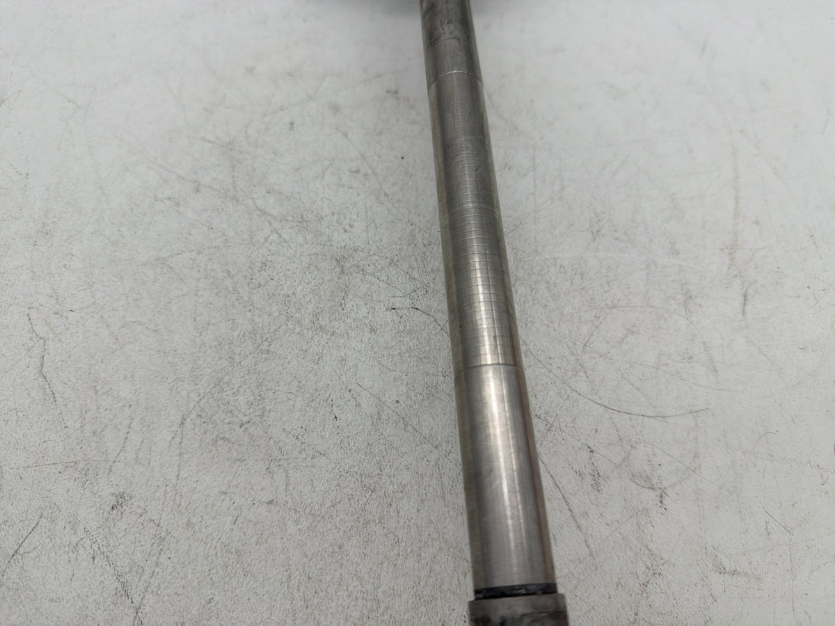 2001 Harley Softail Standard OEM Front Wheel Axle Bolt Shaft w/ Spearhead Caps