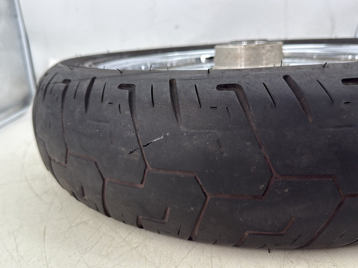 2012 Harley Dyna Super Glide Custom FXDCI OEM Rear Wheel Rim Tire Spoked