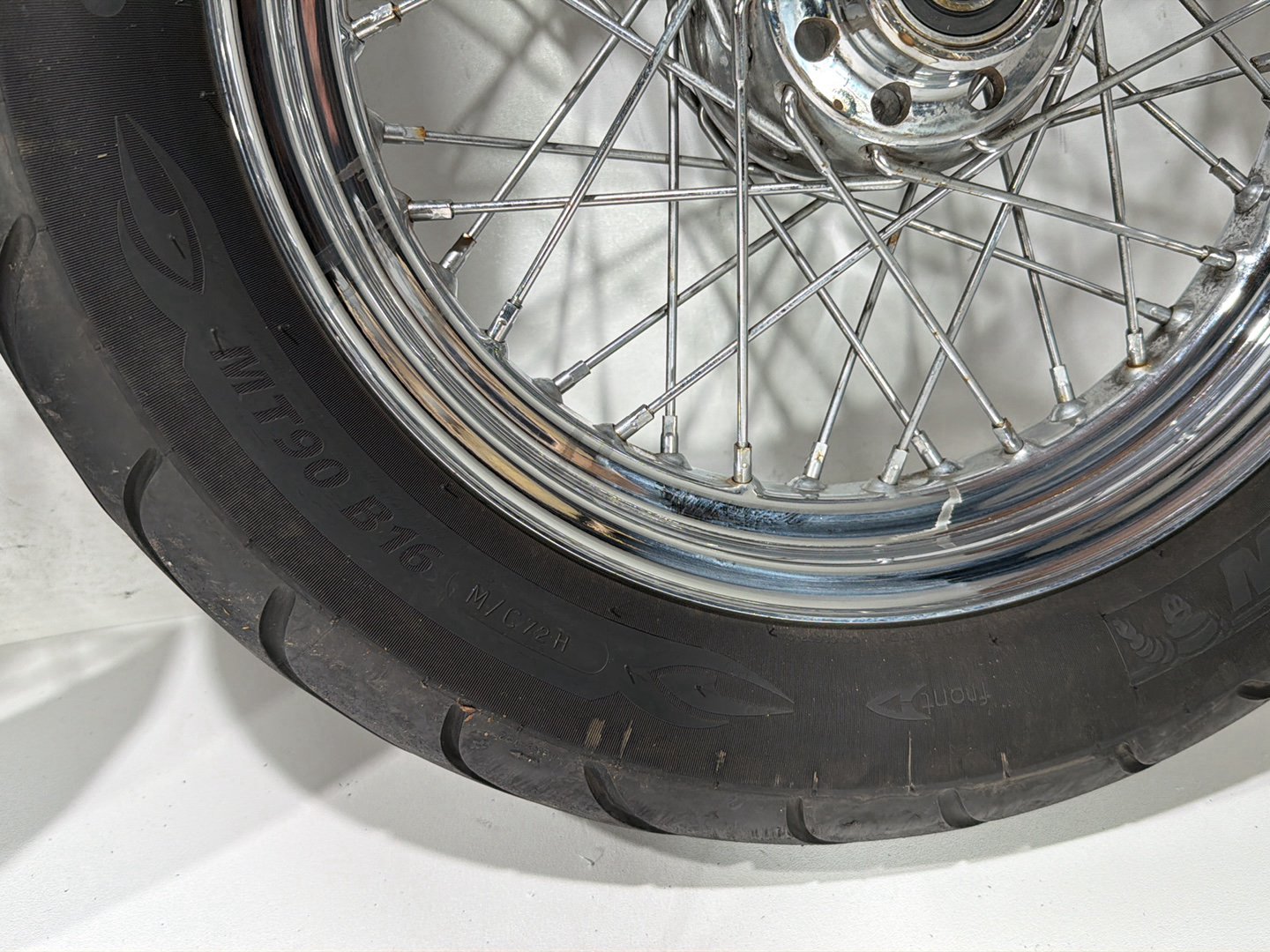 2011 Harley Heritage Softail Classic FLSTC Front Rear Wheel Rim Tire Spoked 16"