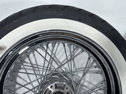 2008 Harley Softail Deluxe FLSTN OEM Front Rear Wheel Rim Tire Spoked