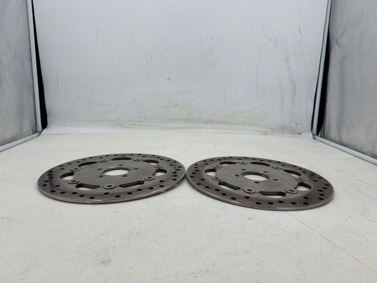 2016 Harley Dyna Fat Bob FXDF 103 OEM Front Brake Rotors Disc Pair