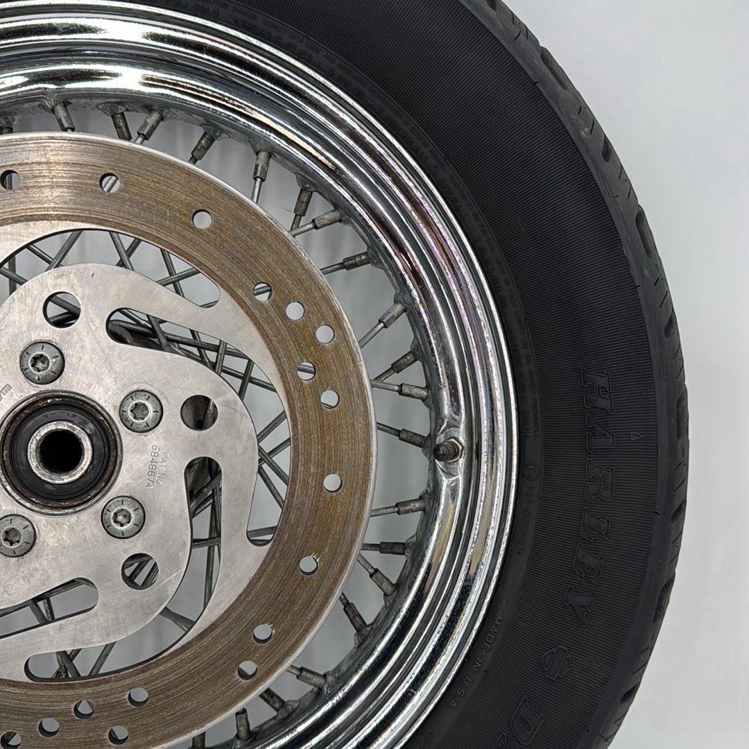 1991 - 2003 Harley-Davidson Sportster Base 1200 Rear Wheel Rim Tire Spoked  	40975-05A