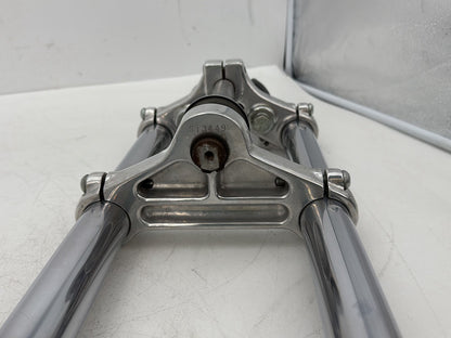 2002 Harley Dyna FXD Super Glide OEM Front Triple Tree Set & LH RH Fork Legs Sliders