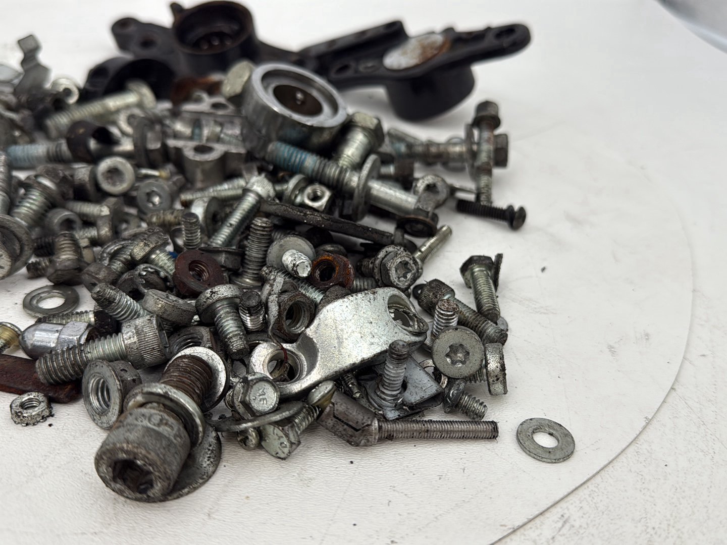 2007 - 2012 Harley-Davidson Touring Electra Glide Ultra Hardware Bolts Nuts & Brackets w/ Left Right Swingarm Fork Brackets