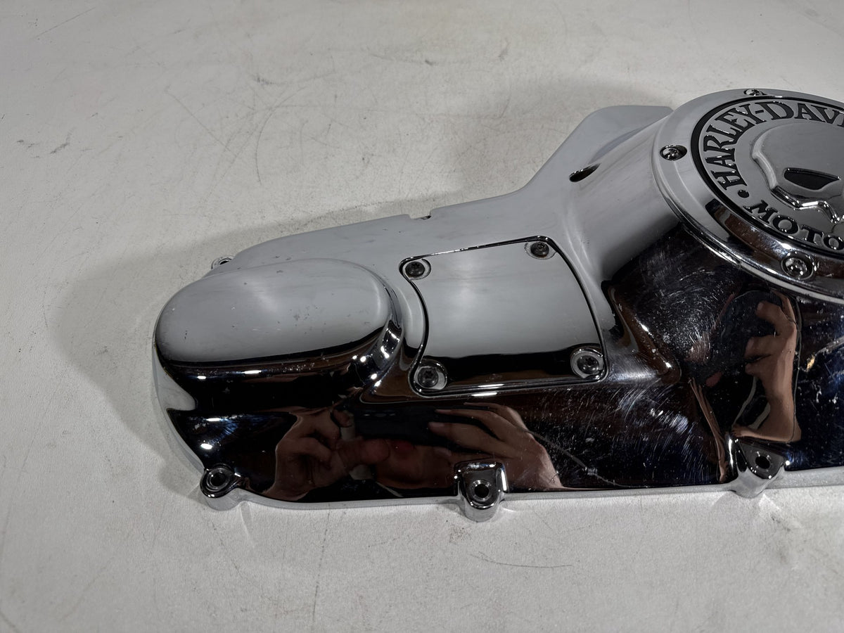 2001 Harley Electra Glide Touring Classic OEM Outer Primary Clutch Cover SKULL