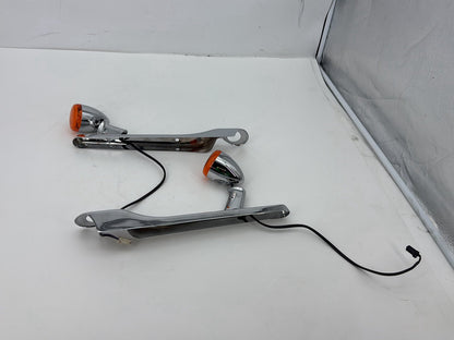 2003 Harley Sportster XL1200C 1200 Custom Anniversary OEM Rear Left Right Fender Struts Bracket & Turn Signal