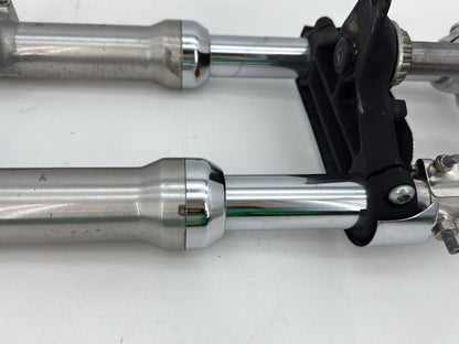 1993 Harley Sportster XLH883H Hugger 883 OEM Front Triple Tree Set & LH RH Fork Legs Sliders