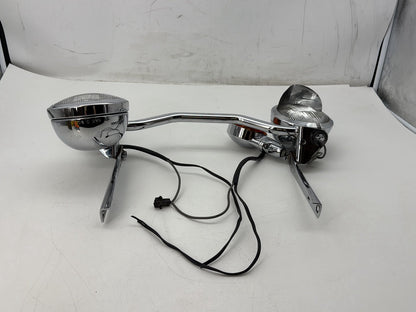 1991 Harley Heritage Softail Classic FLSTC OEM Front Turn Signal Indicators Aux Light Bar
