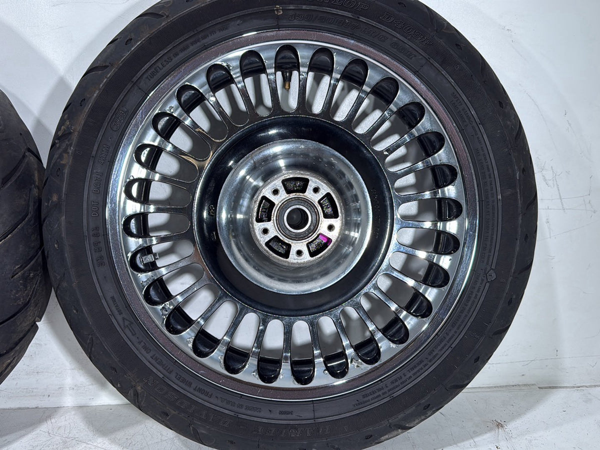 2010 Harley Electra Glide Touring Ultra OEM Front & Rear Wheel Rim Tire 16" 17"