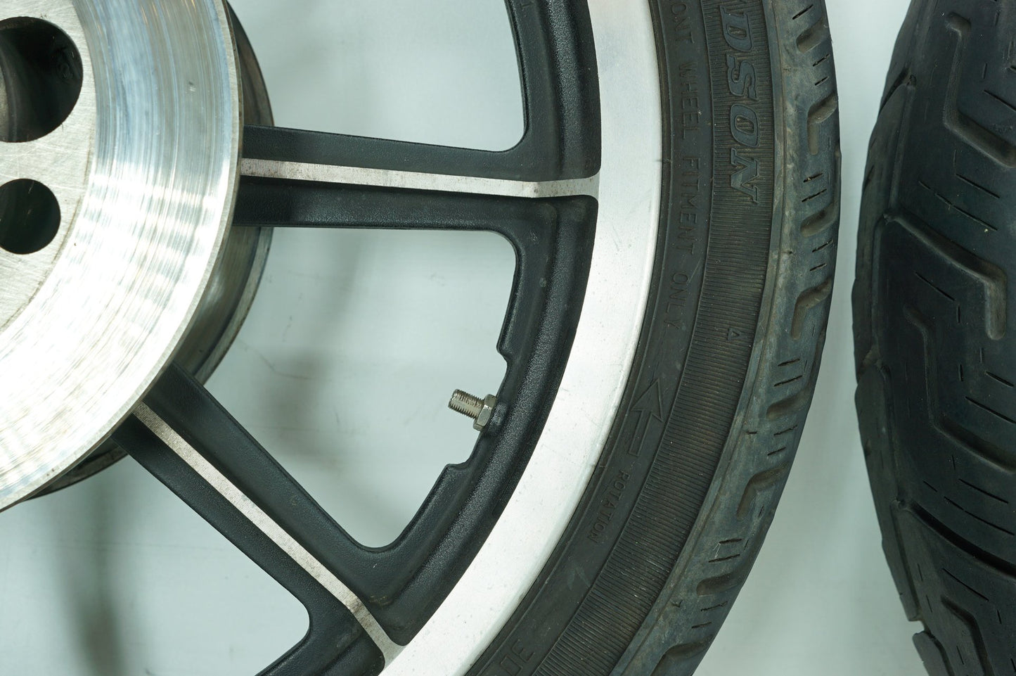 1984 - 1990 Harley-Davidson Sportster  Front & Rear Wheel Rim Tire 43537-79