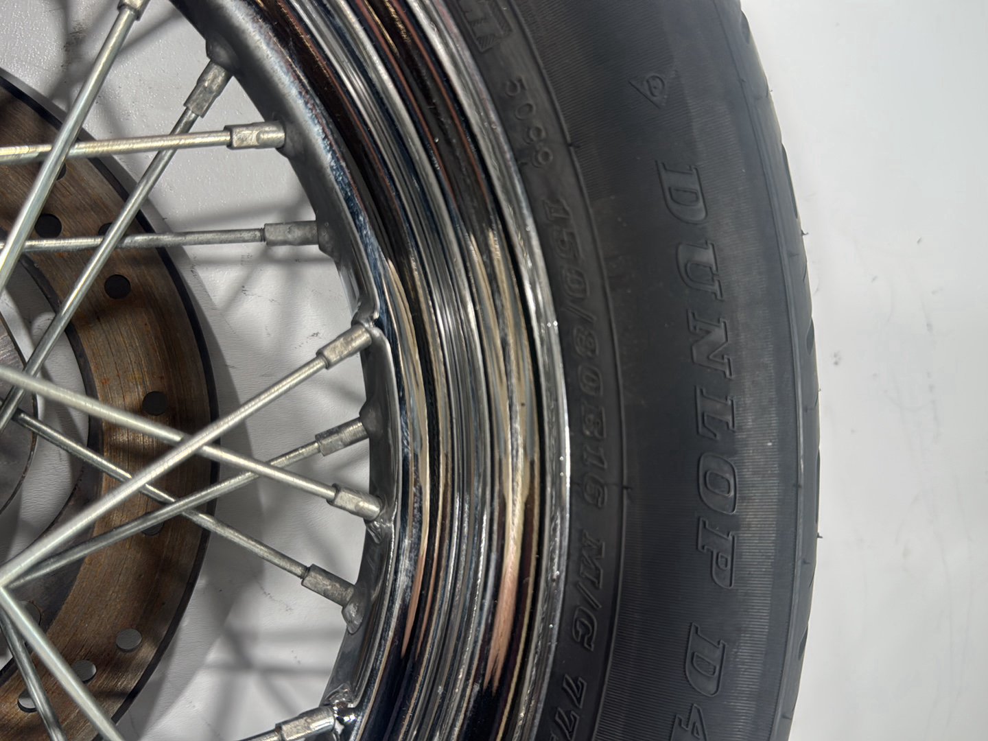 2004 Harley Softail FLSTC Heritage Classic OEM Rear Wheel Rim Tire Spoked