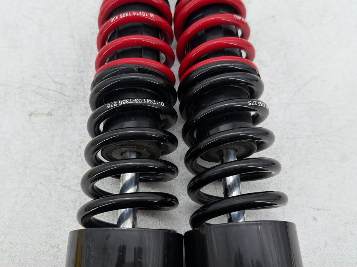08 Harley Dyna Super Glide Rear RH LH Shock Absorbers Burly Brand Stiletto 14"