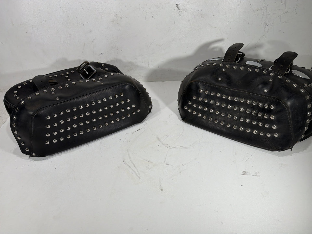 1997 Harley Heritage Softail Classic Rear Left Right Saddlebags Luggage Leather