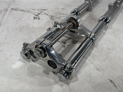 2004 Harley Dyna Super Glide FXDI OEM Front Triple Tree Set & LH RH Fork Legs Sliders