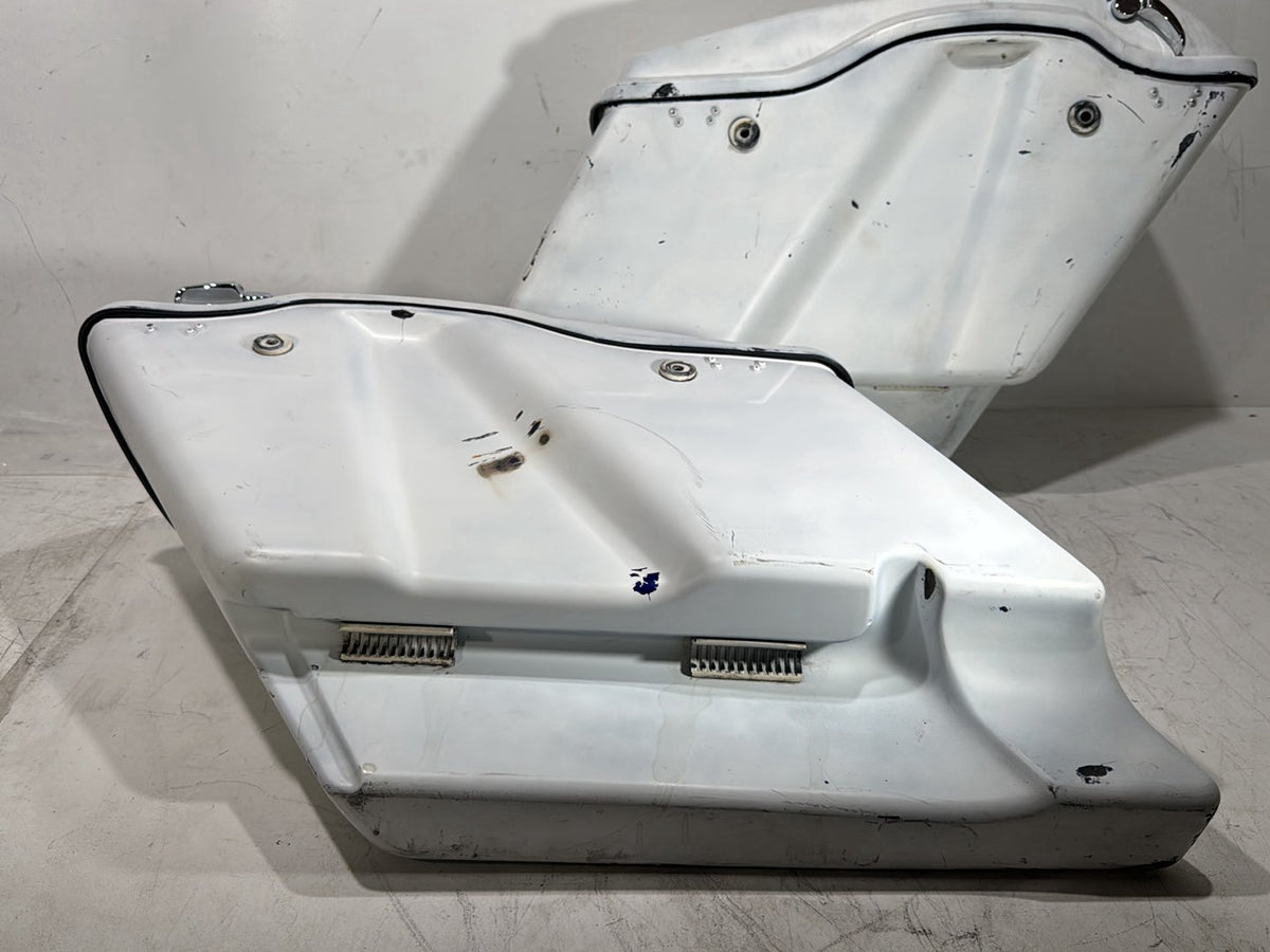 1996 Harley Road King Touring Police FLHPI OEM Left Right Saddlebags Luggage NOKey