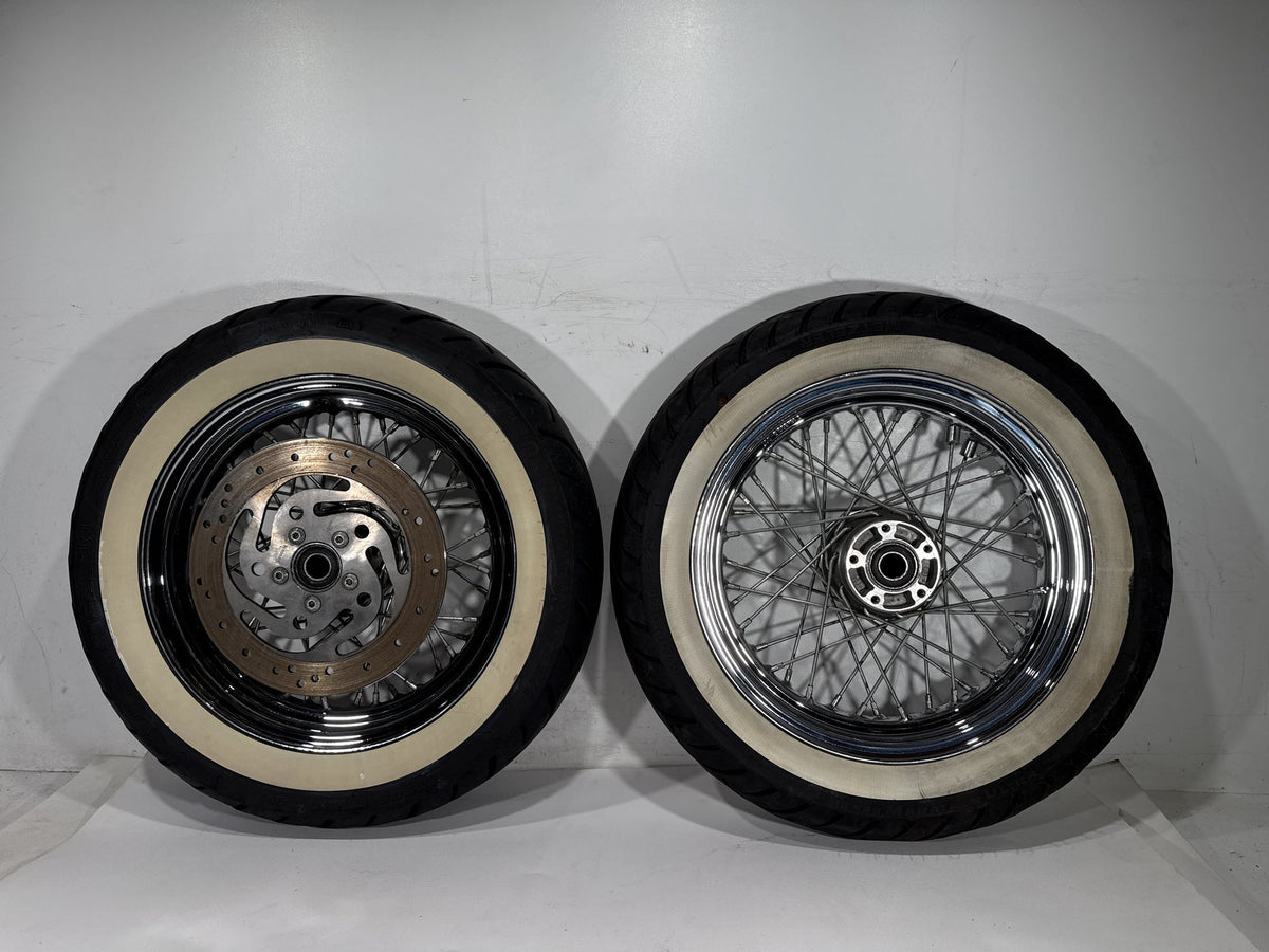 2004 Harley Road King Touring Classic OEM Front Rear Wheel Rim Tire Spoked 16"