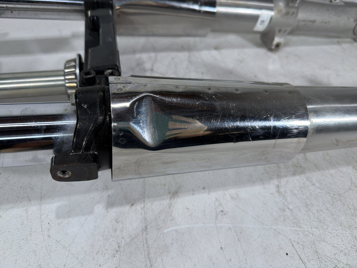 15 Harley Electra Glide Touring Front Triple Tree Set & LH RH Fork Legs Sliders