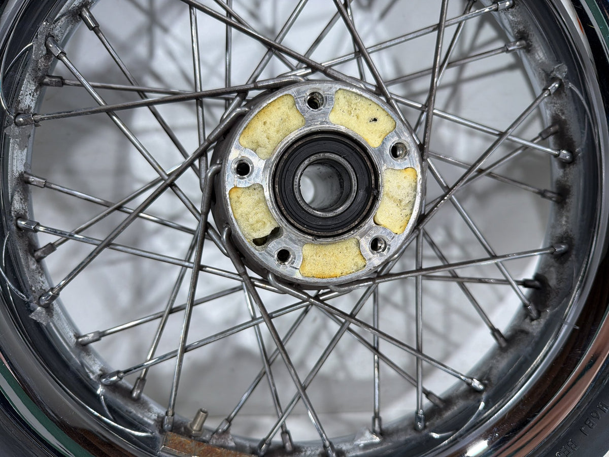 2004 Harley Electra Glide CVO Screamin OEM Front Rear Wheel Rim Tire Spoked 16"
